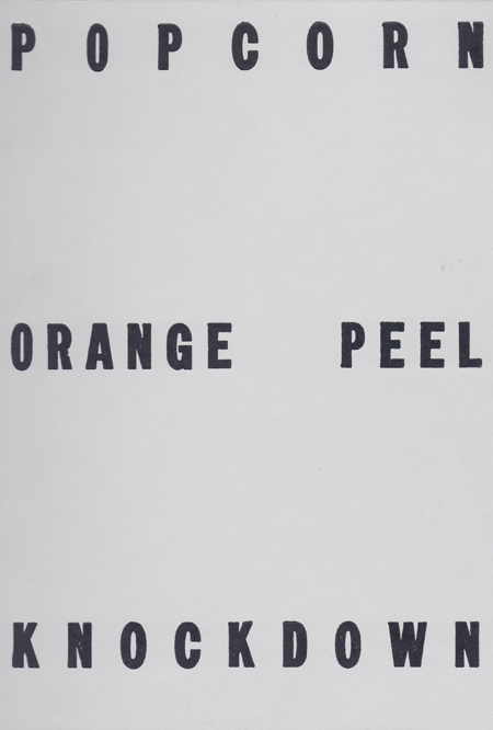 the contents of popcorn orange peel knockdown